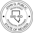 Nevada Registered Residential Designer Seal